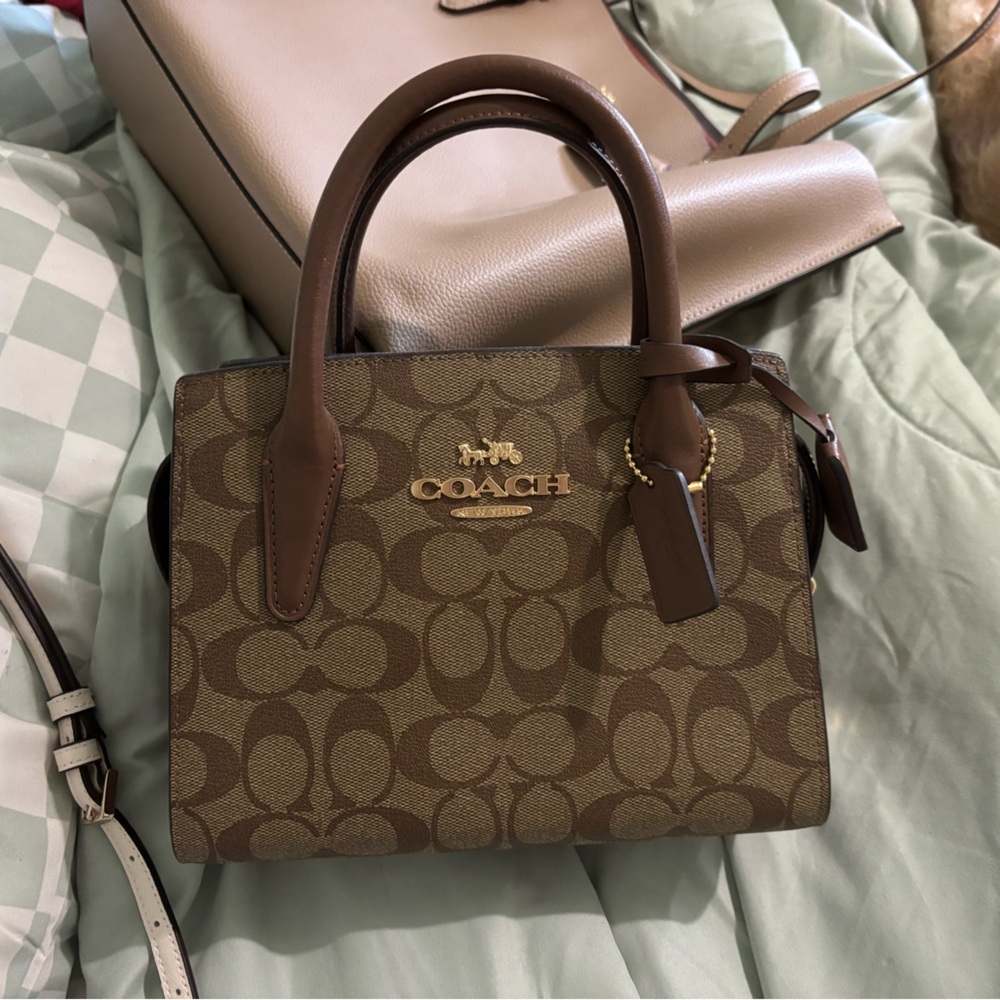 Coach Brown Signature Satchel